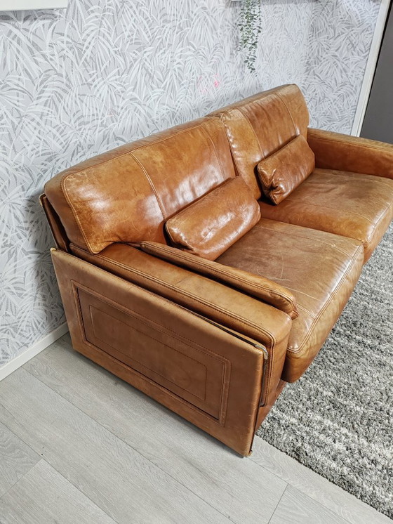 Image 1 of Ensemble canapé et fauteuil en cuir Arcon de Marco Milisich pour Baxter