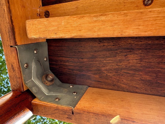 Image 1 of Carlo Jensen Extendable and Convertible Dining Table in Rio Rosewood