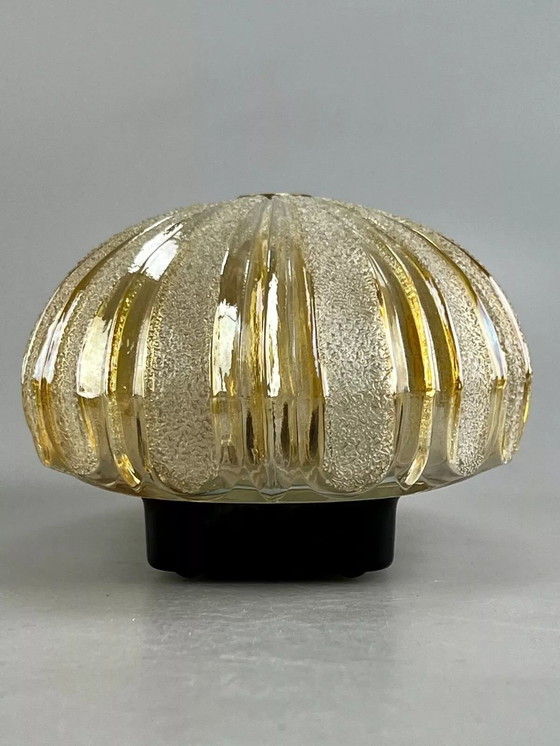 Image 1 of Lámpara de pared de los años 60 y 70, diseño de la era espacial de cristal.