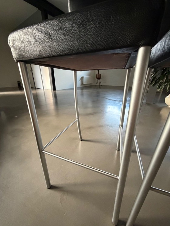 Walter Knoll - Jason Barstool – Barkrukken, Leather, Metal (photo 5 of 8)