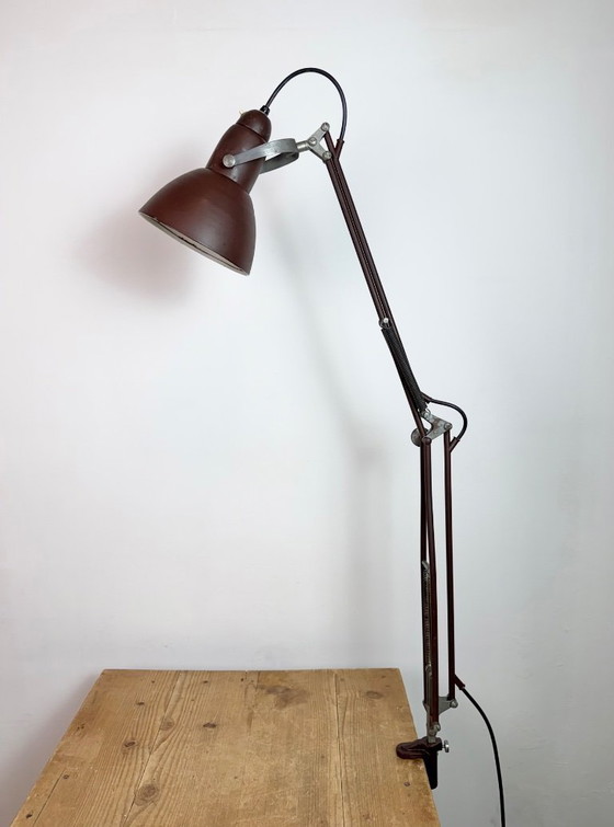 Image 1 of Vintage Brown Architect Table Lamp from Napako, 1950s
