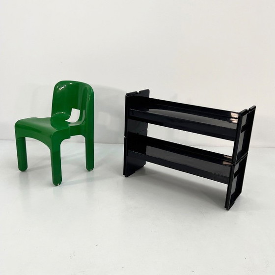 Image 1 of Libreria modulare Jeep nera di De Pas, D'Urbino e Lomazzi per BBB, anni '70