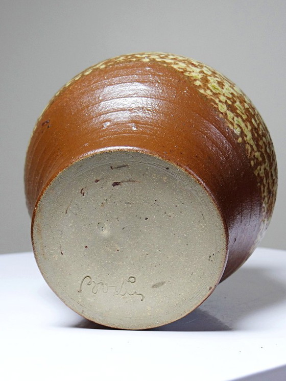Image 1 of Rustic chic 50s-60s glazed stoneware box