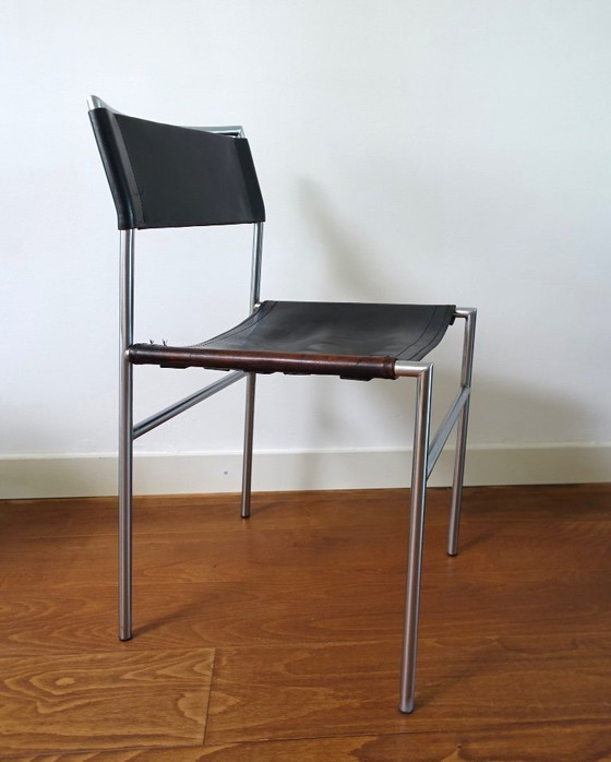 Martin Visser SE 06 Sedia da pranzo/da comodino Prima serie – Spectrum, Sedie da pranzo, Leather, Metal (photo 9 of 19)