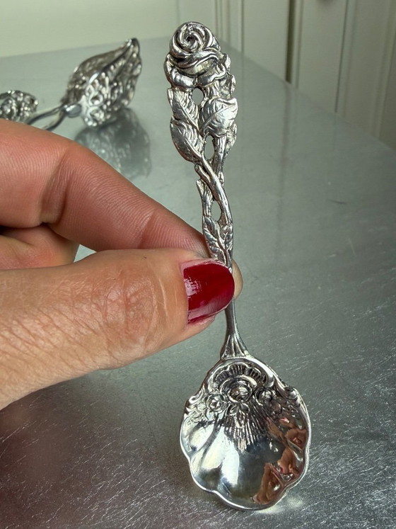 Original Silber-Konvolut – 12 Teile – 800/835 Silber & Silberauflage – Sammlerstücke – Besteckkassetten (photo 11 of 24)