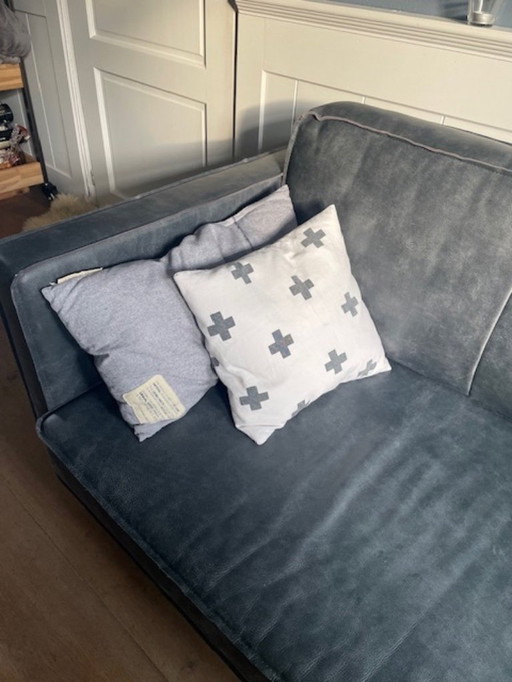 Sofá industrial de cuero