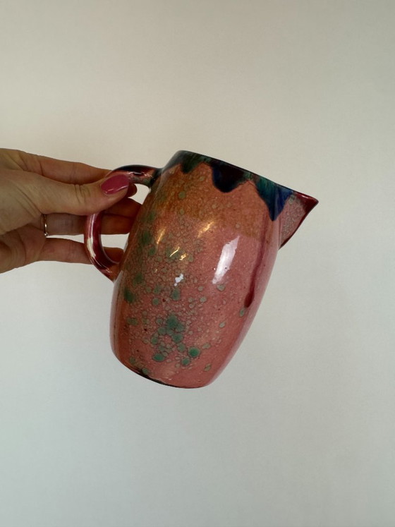 Image 1 of Vintage roze keramieken kannetje