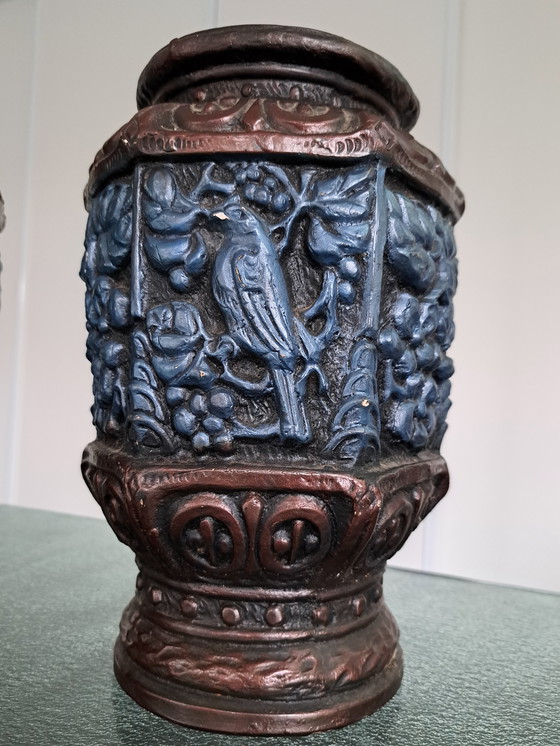 Image 1 of Set di 2 vasi in pietra di metà secolo