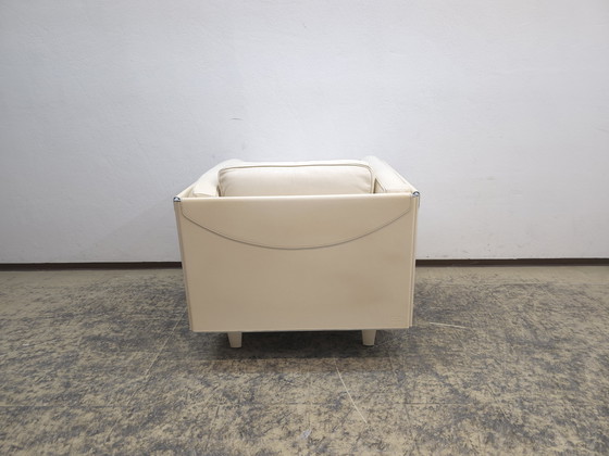 Image 1 of Fauteuil Poltrona Frau Twice Designer Fauteuil en cuir