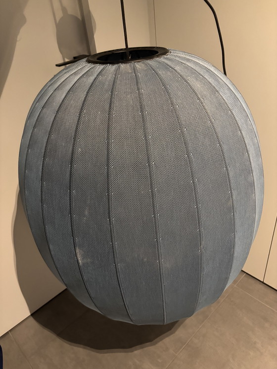 Image 1 of Met de hand gebreide ovale hanglamp