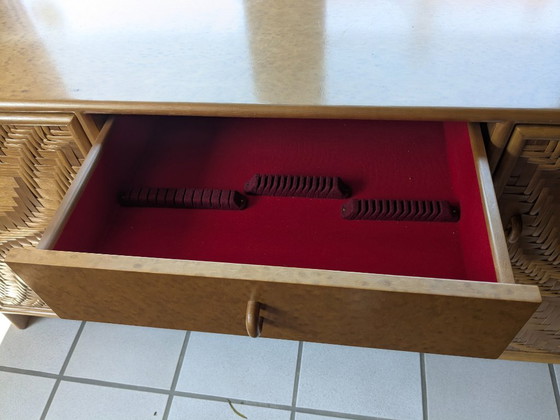 Image 1 of Rattan dining set with sideboard – very high quality & well-maintained