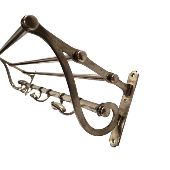 Image 1 of Antieke messing trein kapstok