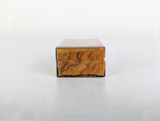 Image 1 of Vintage wooden box, casket, stamp box, jewelry box, casket