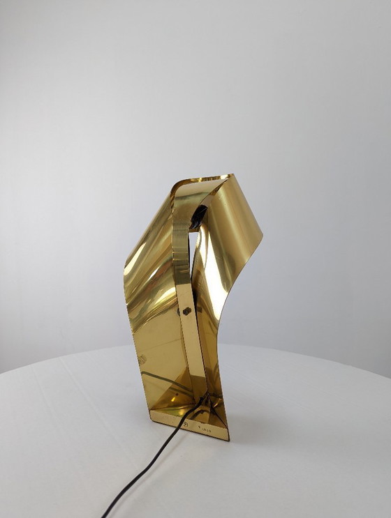 Image 1 of Limited Edition Sculptural Brass Lamp by Serge Mansau, 1970s