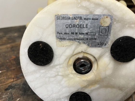 Image 1 of Lampada da tavolo Georgia Jacob Corolla d'epoca della metà del secolo scorso