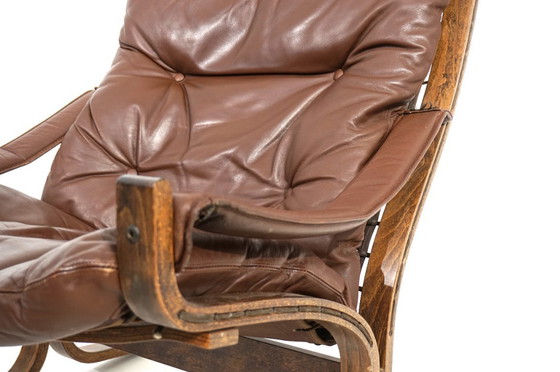 Image 1 of Poltrona in pelle Westnofa Siesta di Ingmar Relling, 1960