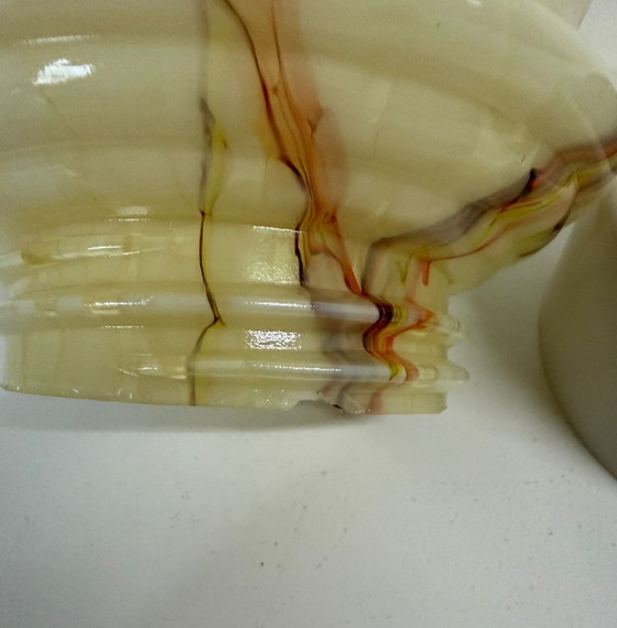 Image 1 of Art deco Thabur plafondlamp fraaie aders vintage lamp