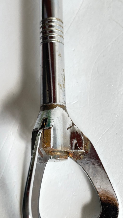 Long Chrome Metal VINTAGE SUGAR BRUSH