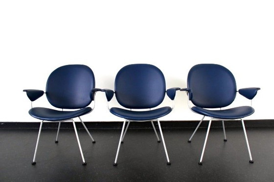 Willem H. Gispen Dutch Original ‘302’ Armchair for Kembo, Metal, Grey (photo 5 of 7)