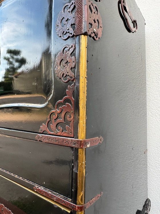 Tansu japonais bois laqué début 20ème – Objets déco (photo 11 of 15)