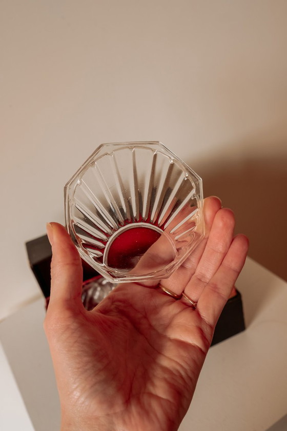 Image 1 of Vintage glass coasters in matching box