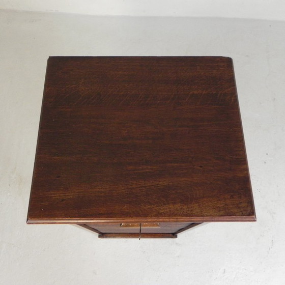 Image 1 of Armadio in rovere con serranda avvolgibile, 1 anta, altezza 123 cm, anni '30