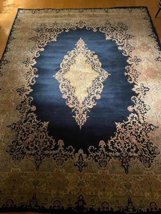 Image 1 of Antiker Kerman-Orientalischer Teppich aus dem Iran