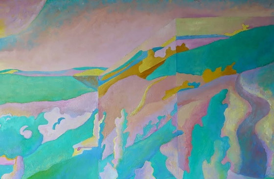 Original Oil Painting Modern Art Landscape – Paintings & Drawings, Canvas (photo 5 of 7)