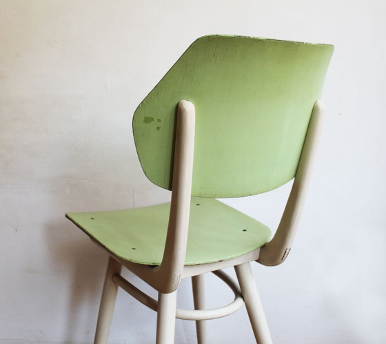 Set di 6 sedie da pranzo TON | Finitura originale color pastello | 1964 – Wood (photo 34 of 46)