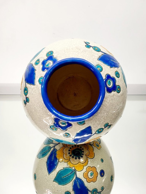 Image 1 of Boch Frères Keramis vase – decor D.2516 – ca. 1939 – Belgium