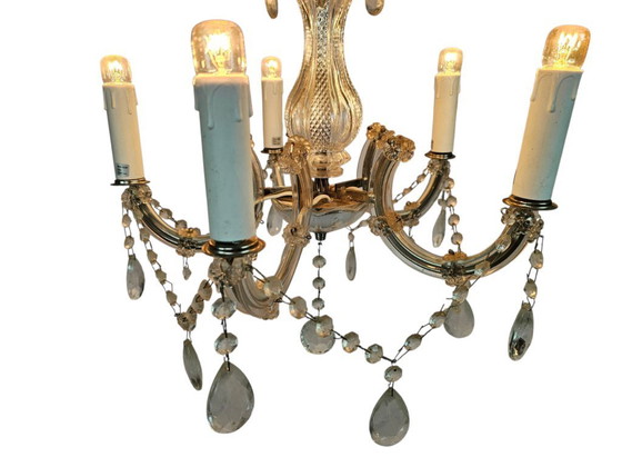 Image 1 of A.M. Luce SRL - Murano - lámpara de araña - vidrio - cristal - Italia - años 80