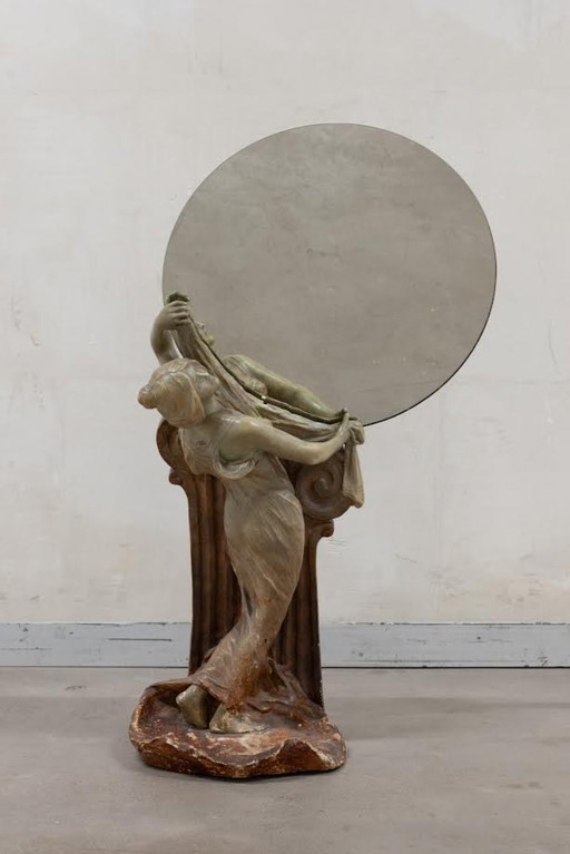 Miroir femme art nouveau