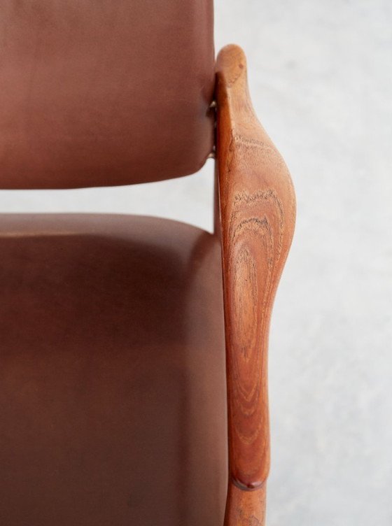 Image 1 of Sedia da capitano vintage in teak di Erik Buch per Ørum Møbler