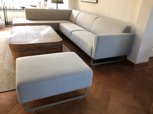 Prachtige Artifort Mare Hoekbank Met Hocker – In Absolute Nieuwstaat! – hoekbanken, Metal, Textile