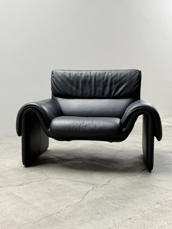 Image 1 of POLTRONA IN PELLE DE SEDE DS 2011 BLU SCURO