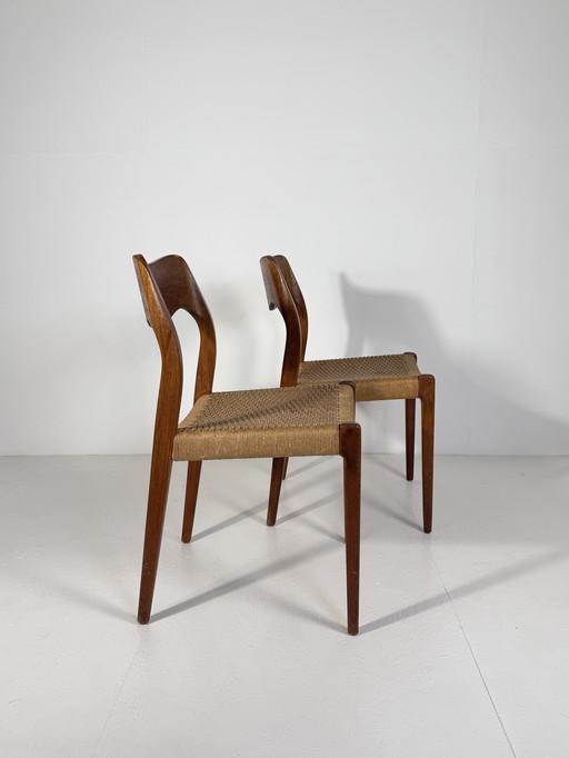 Niels Otto Møller Modell 71 Stühle (2er Set)
