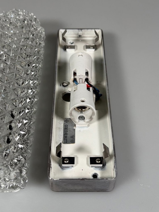 Image 1 of 60er 70er Jahre Wandlampe Wandleuchte von Glashütte Limburg Germany Space Age