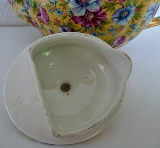Image 1 of Sophie Chintz Sadler Teapot, Wildflowers, 6 cups, model 5111.