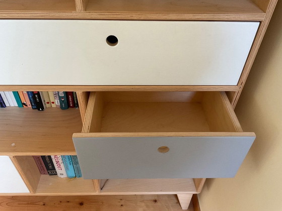 Image 1 of Bibliothèque en contreplaqué