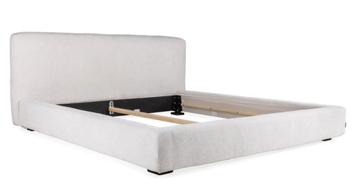 Cadre de lit neuf – Cortina Blanc – 160 x 200 cm – tweepersoonsbedden, Textile (photo 2 of 5)
