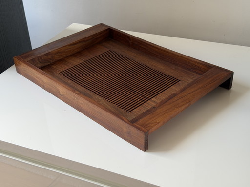Plateau vintage en teck massif – tafelaccessoires, Wood