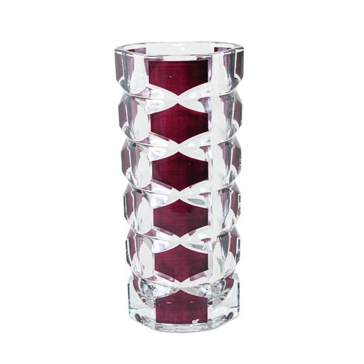 Glass vase, Windsor, French design, 1970s, production: Luminarc, designer: J.G. Durand
