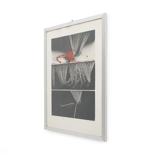 Emilio Scanavino, color lithograph on paper, 1970s