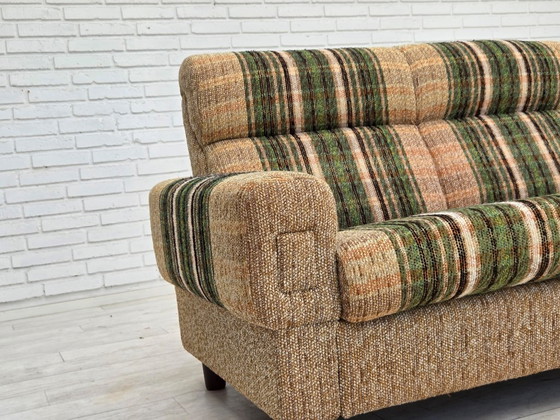 Image 1 of 1980s, Danish 2-seater sofa by Nisbo Horsens, furniture wool.