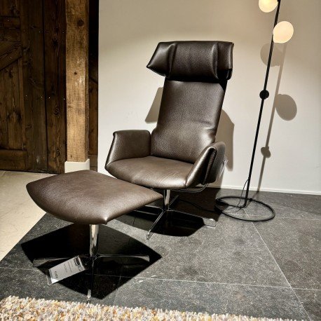 Poltrona reclinabile con pouf de Sede DS-343