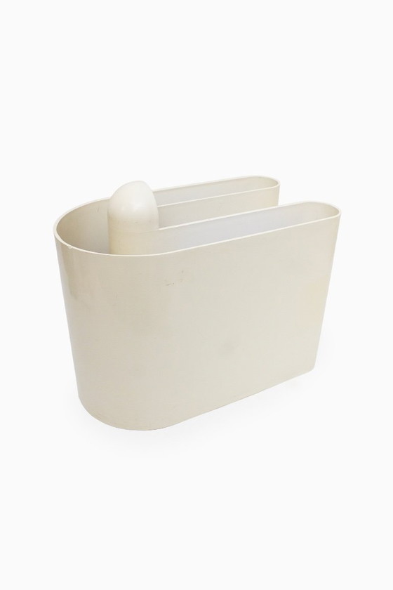 Image 1 of Porte-revues Bilumen couleur crème Rodolfo Bonetto des années 70