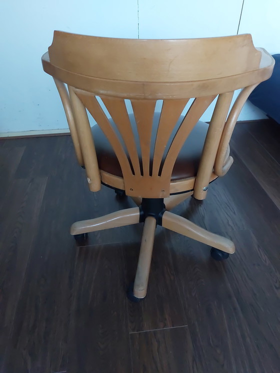 Image 1 of Sedia da scrivania del capitano in legno grezzo