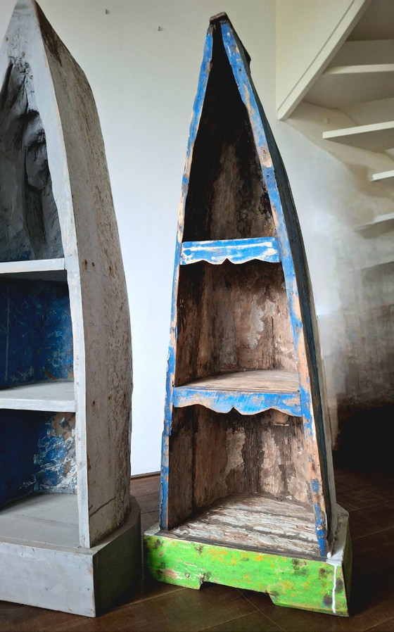 Image 1 of Armoire de bateau en bois de teck recyclé 150 cm