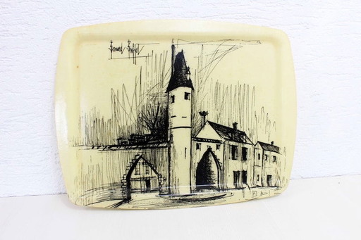 Bernard Buffet plateau en fibre de verre