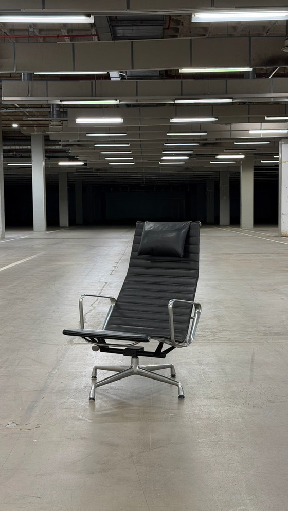 Image 1 of Vitra Eames EA124 | Black Leather